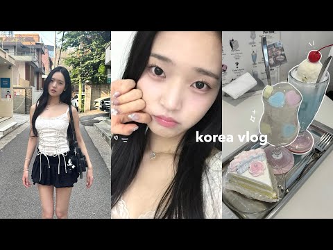 KOREA VLOG🪽: grad trip, hello kitty cafe, eating all my cravings, cool pop ups, hangang picnic