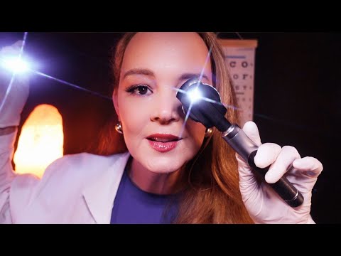 ASMR Detailed Eye Exam 👁️ Relaxing Light Triggers for Sleep