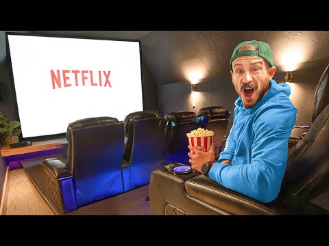 I Built $25,000 Movie Theater In My House For $8,678