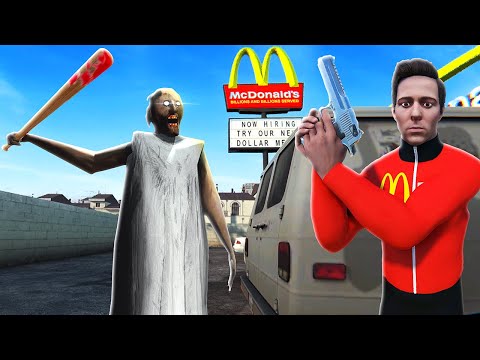 Hiding from GRANNY in McDonald's - Bonelab VR Mods