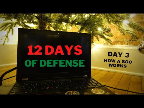 12 Days of Defense - Day 3: How the SOC Works (Security Monitoring Tools and Architecture)
