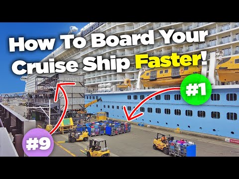 15 ways board your cruise ship faster!