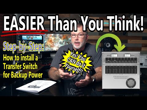 *NOT Sponsored* DIY - Install A Transfer Switch for Home Backup Power!!  MUCH easier than you think!