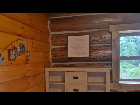 Finish build of a bedroom in the log cabin