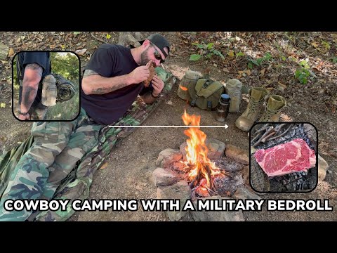 Solo Overnight Using an Ultralight Military Bed Roll Cut Short Due To an Emergency Phone Call