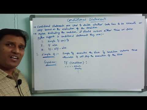 Conditional Statements in Python | if & if-else Statements in Python | Python Tutorial | Telugu