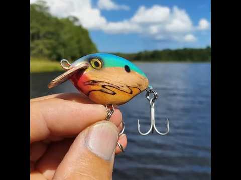 Making a Crankbait with a Diving Dime #handmadelure #fishinglure