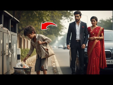 10 साल का बच्चा कूड़ेदान से कचरा निकाल रहा था फिर करोड़पति आदमी और उसकी पत्नी ने जो किया.#sadstory 