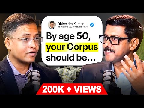 Financial Freedom by 50: How Much You Need & Where to Invest | ft. Dhirendra Kumar with Rahul Jain