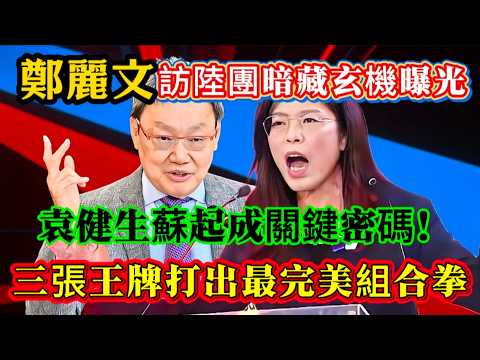 鄭麗文訪陸團暗藏玄機曝光，袁健生蘇起成關鍵密碼，三張王牌打出最完美組合拳！#鄭麗文