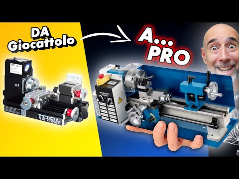 I TRANSFORM A TOY LATHE into a PRO battery-powered lathe