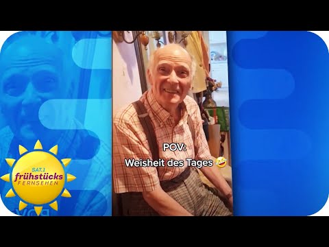 Ziemlich beste Freunde - Rentner und Pfleger machen TikTok unsicher | SAT.1 Frühstücksfernsehen