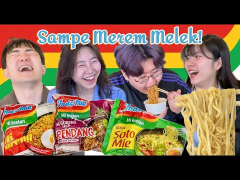 Spice Punch?!?! Koreans React to Indomie Mie