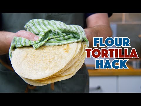 Hack Alert!!! Flour Tortilla Hack Will Save Taco Night! Perfect round flour tortillas every time!