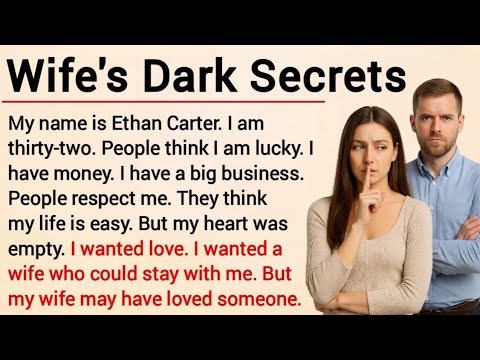 Learn English Through Story Level 3 | Graded Reader Level 3 | English Story | Wife's Dark Secrets