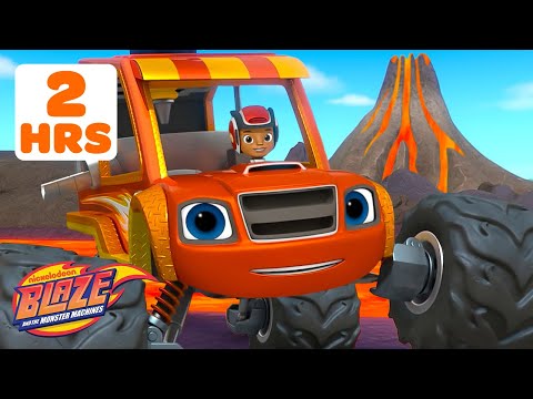 2 HOURS of Blaze's Fire & Ice Rescue Missions! 🔥🧊 w/ AJ | Blaze and the Monster Machines