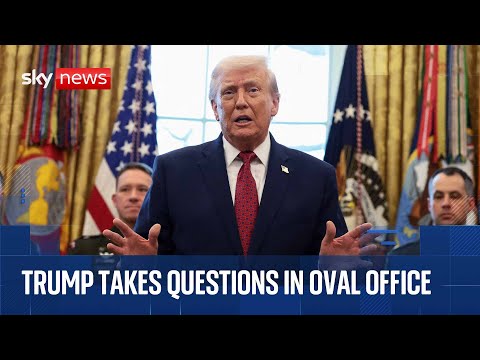 Trump takes questions on BBC, Rob Reiner and Ukraine peace talks in Oval Office
