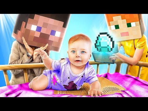 Меня усыновила семья из Майнкрафта!