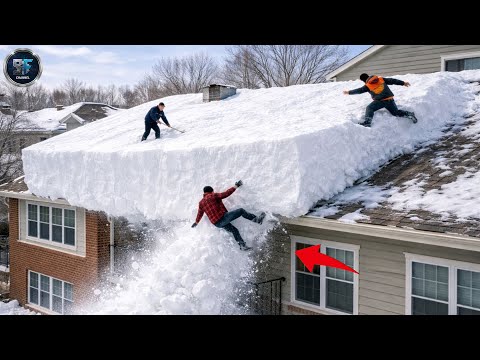 Idiot Snow Removal & Massive Roof Avalanche | Extreme Dangerous Plow Truck Fails #21