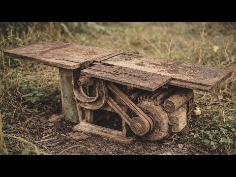 From A Rusted Machine In The Grass To Like-New – Complete Restoration Of A Wood Planer For Carpenter