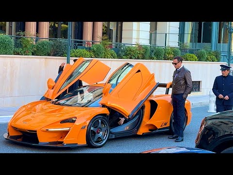 Monaco Billionaire Andrian Sutil behind the wheels of Beautiful  McLaren Senna LM @emman25MC