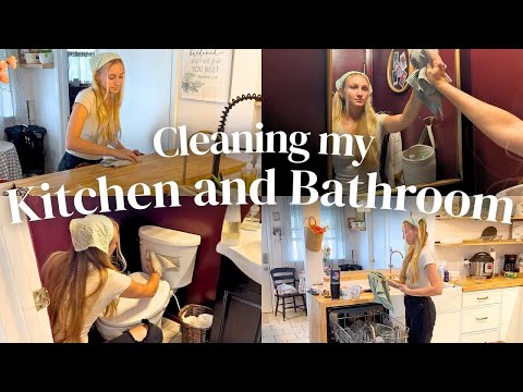 Cleaning Motivation // Kitchen, Bathroom, and Laundry