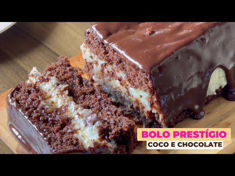 BOLO PRESTÍGIO FOFINHO E MOLHADINHO com recheio cremoso