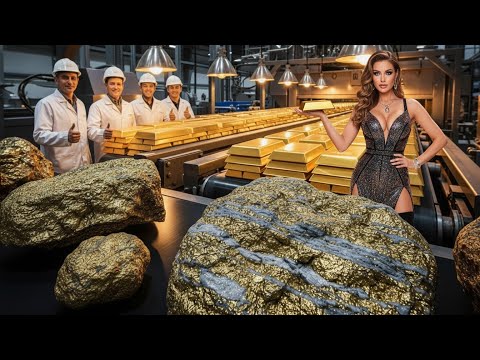 Inside the Gold Factory ✨ | How Gold Is Found, Refined, Melted & Made into Pure Gold Bars