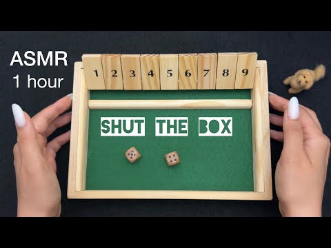 ASMR | 60 minutes of Shut The Box 🎲💤