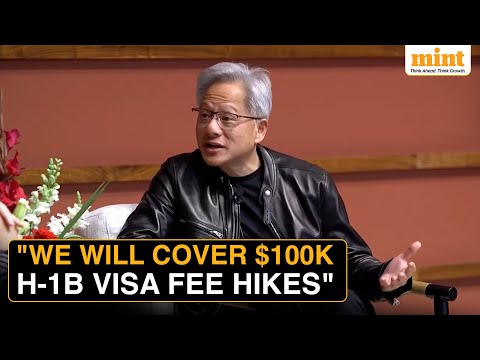 Nvidia CEO Makes Bold Announcement On H-1B Visas, Defies Trump's $100K Fee Hike | Watch