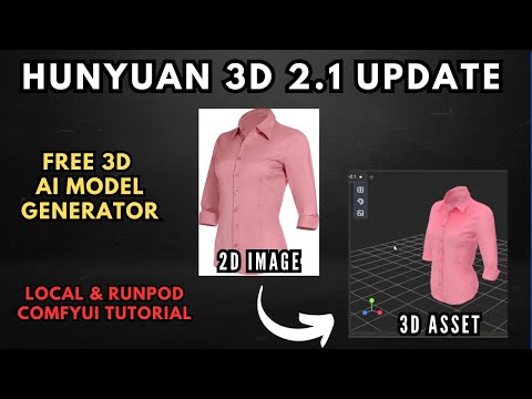 Create Next Gen 3D AI Models with Hunyuan 3D 2.1- Full ComfyUI Tutorial