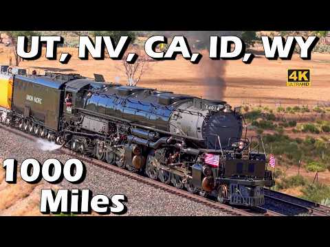 Big Boy 4014: 1,000 Miles | The Westward Tour in All 5 States (4K) | July 2024