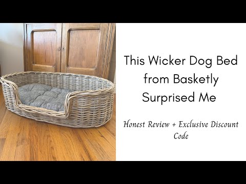 This Wicker Dog Bed from Basketly Surprised Me | Honest Review + Exclusive Discount Code