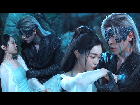 The bad guy controlled Cinderella to threaten prince, and prince risked his life to save her.