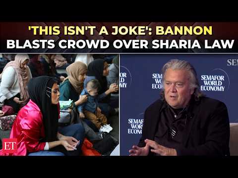 'Sharia law going to be banned': Steve Bannon SNAPS at crowd over laughs at Texas' anti-Islam push