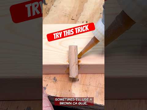 Slow Amateur Woodworker gives beginner tip for your knot hole! #woodworking