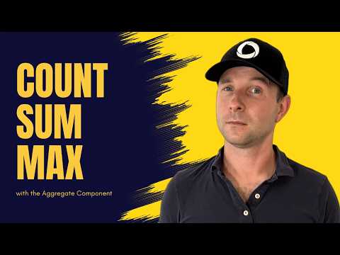 Efficient COUNT, SUM, MAX with the Aggregate Component