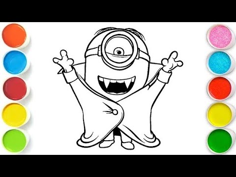 MINION Drawing, Painting & Coloring For Kids and Toddlers_ Child Art