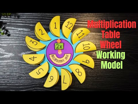 Maths Working Model l Maths Project model | Multiplication Table Wheel |exhibition model for school