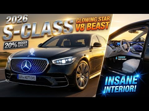 2026 Mercedes S-Class Facelift REVEALED: Glowing Star, V8 Beast & INSANE Interior!