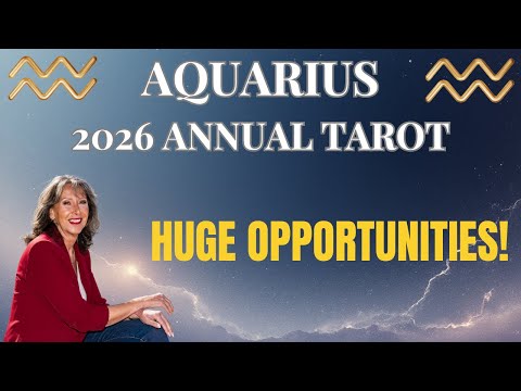 AQUARIUS ♒ A Year of Great Opportunities & Increased Happiness! 2026 ANNUAL TAROT