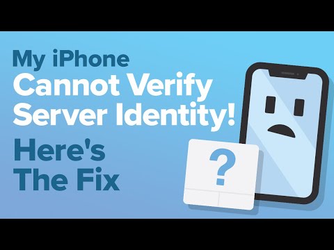 My iPhone "Cannot Verify Server Identity"! Here's The Fix!