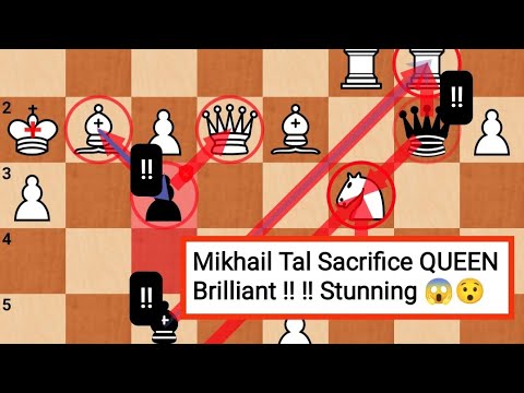 Genius !! Mikhail Tal Sacrifice his 😱QUEEN😱 in World Championship Match 1960 😱Shocking World 😱✅