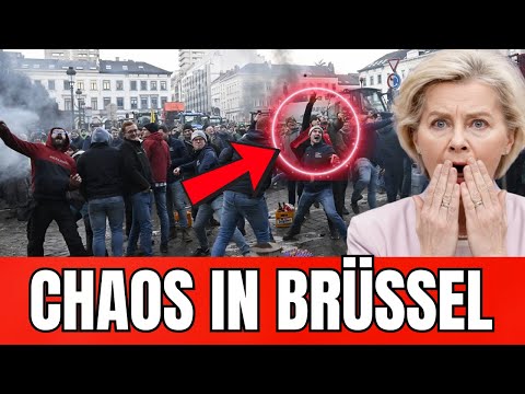 Chaos BRICHT in Brüssel aus!🚨Massenproteste eskalieren, EU-Hauptsitz gestürmt?!