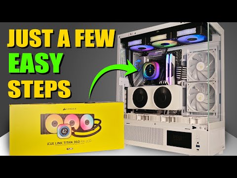 How To Install Corsair iCue Link Titan RX AIO CPU Cooler