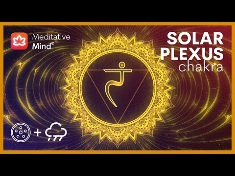 SOLAR PLEXUS CHAKRA Healing || Rain + Hang Drum Music  || Unlock your Inner Power