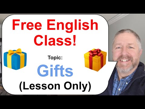 Let's Learn English! Topic: Gifts! 🎁🎀🛍️ (Lesson Only)