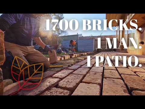 The Art of Brick Paving: One Man’s Journey with 1700 Bricks