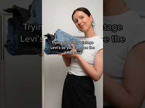 Trying on all my vintage Levi’s jeans (so you can see the difference)