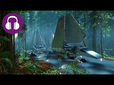 Falling Asleep On RAINY ENDOR 💤 Relaxing STAR WARS Ambience